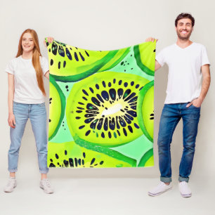 Couverture Polaire Slices Kiwi : Vibrant et frais