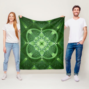 Couverture Polaire SlipperyJoe's Saint Patrick's Day glowing quatre f