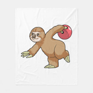 Couverture Polaire Sloth at Bowling avec Bowling ball