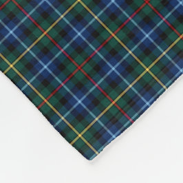 Couverture Polaire Smith Clan Royal Blue, Black et Red Tartan