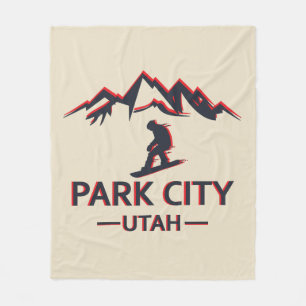 Couverture Polaire snowboard de Park City Utah