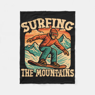 Couverture Polaire Snowboard Snowboard Vintage Retro Surf Le M