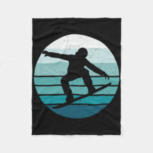 Couverture Polaire Snowboard vintage