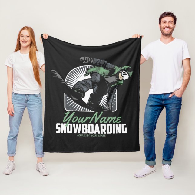 Couverture Polaire Snowboarding (En situation)