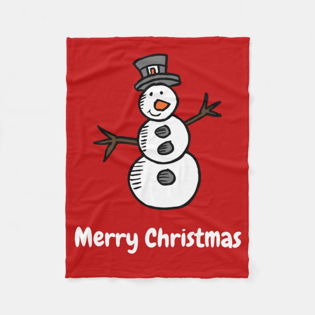Couverture Polaire Snowman (Devant)