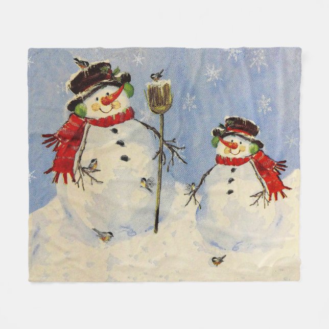 Couverture Polaire Snowman et son (Devant (Horizontal))