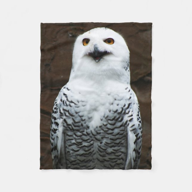 Couverture Polaire Snowy Owl fbcna (Devant)