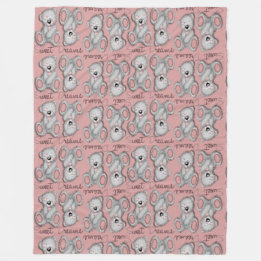 Couverture Polaire Snuggle Sweet Dreams Teddy-soft rose