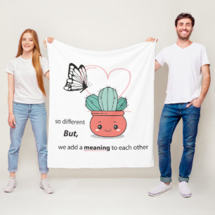 Couverture Polaire So Different, Parfait Ensemble - mignon couple d'a