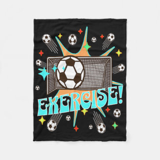 Couverture Polaire Soccer Action Net Blast Exercise Motivation Energy