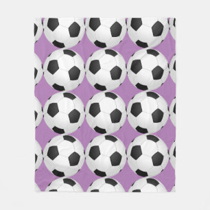 Couverture Polaire Soccer Ball Soccer Joueuse Joueuse de la flotte de