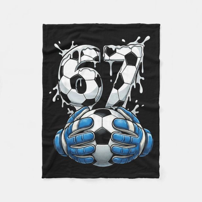 Couverture Polaire Soccer Drip Number 67 Boys Soccer Goalkeeper 67  (Devant)