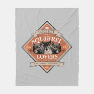Couverture Polaire Société des amoureux des écureuils - drôle d'écure