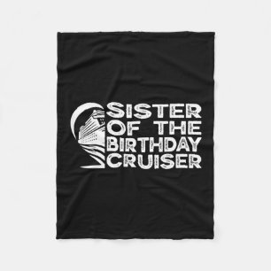 Couverture Polaire Sœur du croiseur d'anniversaire Funny Cruise Vacat