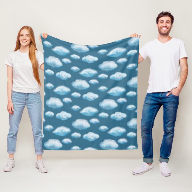 Couverture Polaire Soft clouds  (En situation)
