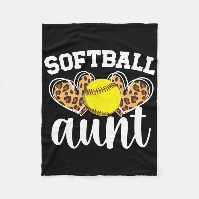 Couverture Polaire Softll Aunt Proud Aunt Of A Softll Player Aunt _1  (Devant)