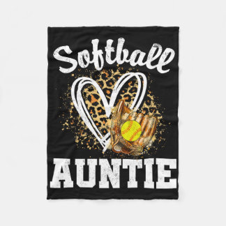 Couverture Polaire Softll Auntie Leopard Heart Matching Family 