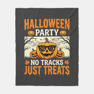Couverture Polaire Soirée Halloween Sans Pistes Juste Des Friandises 