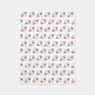 Couverture Polaire Sois un humain gentil motif de créature mignonne