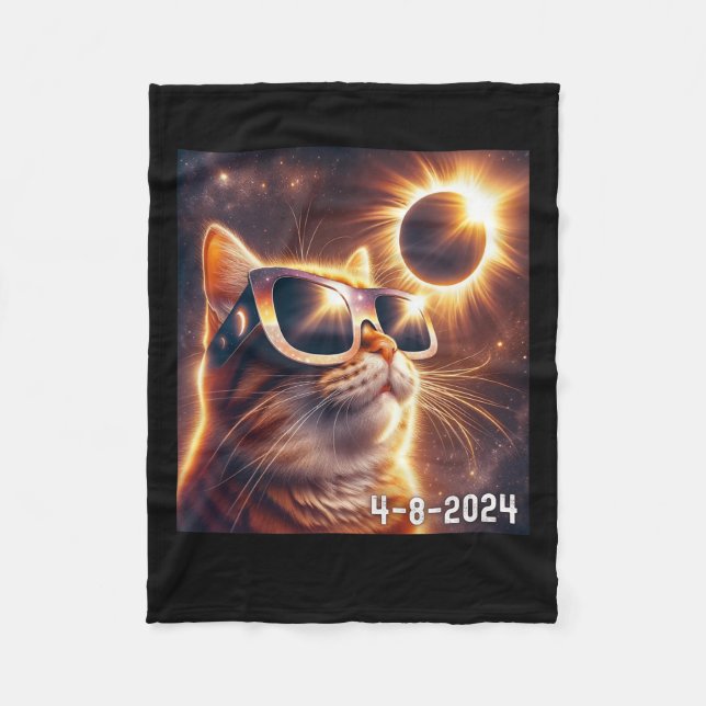 Couverture Polaire Solaire 2024 Eclipse portant des roues (Devant)