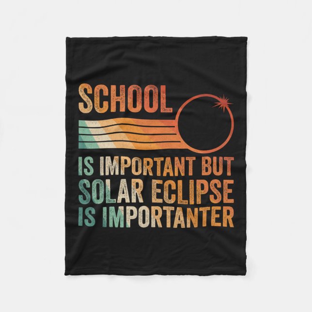 Couverture Polaire Solar Eclipse 2024 École de Chemise Eclipse Solair (Devant)