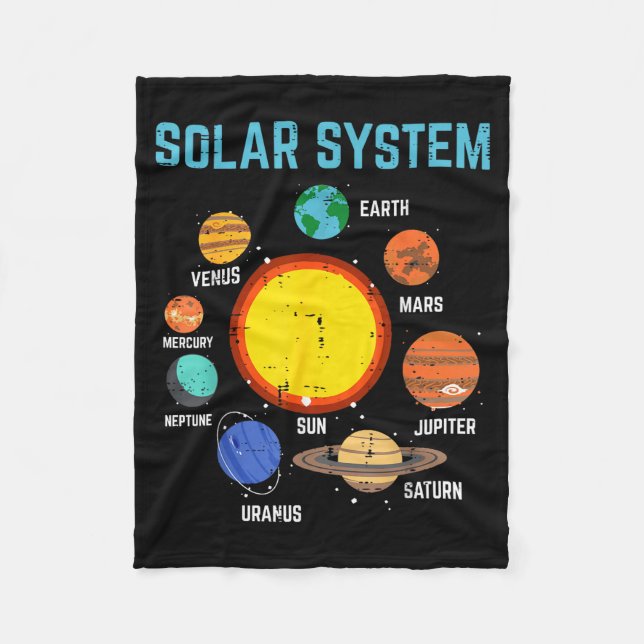 Couverture Polaire Solar System Sun Planets Galaxy Astronomy Men Wome (Devant)
