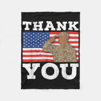 Couverture Polaire Soldat Patriot Vétéran des États-Unis Drapeau amér