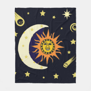 Couverture Polaire Soleil Lune et corps célestes
