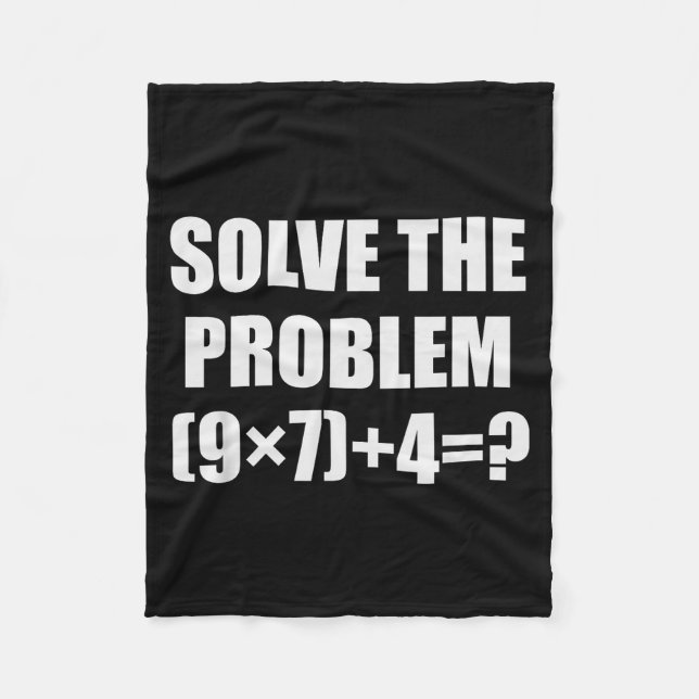 Couverture Polaire Solve The Problem Funny 67 Meme Brainrot Math Teac (Devant)