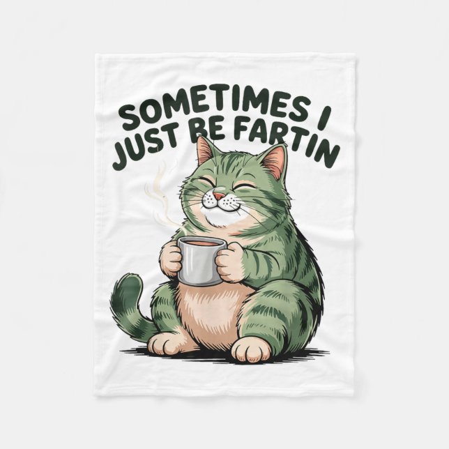 Couverture Polaire Sometimes I Just Be Fartin' Frog Humor Men Woman  (Devant)