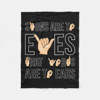 Couverture Polaire Sont À Yeux Que ... Langue Des Signes Sourde