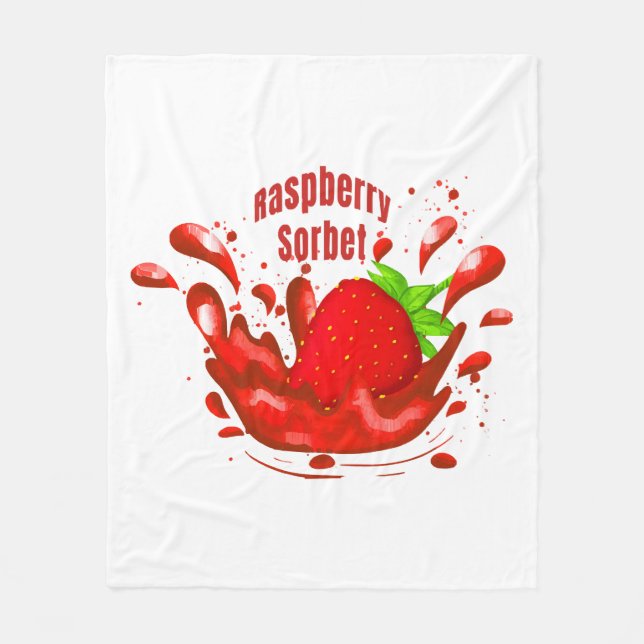 Couverture Polaire Sorbet framboise (Devant)