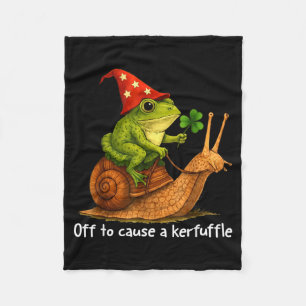 Couverture Polaire Sorcier grenouille fantaisiste parti pour causer u