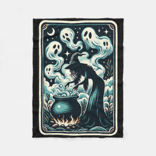 Couverture Polaire Sorcière Ghost Cauldron Gothique Supernaturel Taro