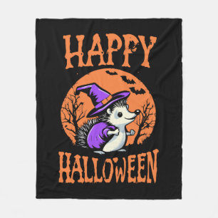 Couverture Polaire Soricidé de l'Halloween Heureux Sorcière