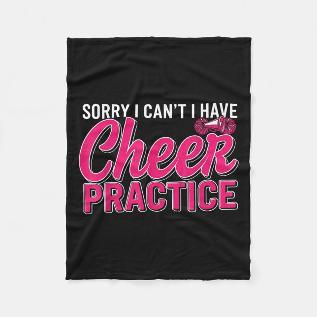 Couverture Polaire Sorry I Can't I Have Cheer Practice Cheerleader Ch (Devant)