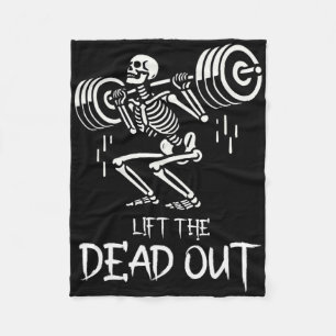 Couverture Polaire Soulevez le Dead Funny Halloween Workout Poids Lif