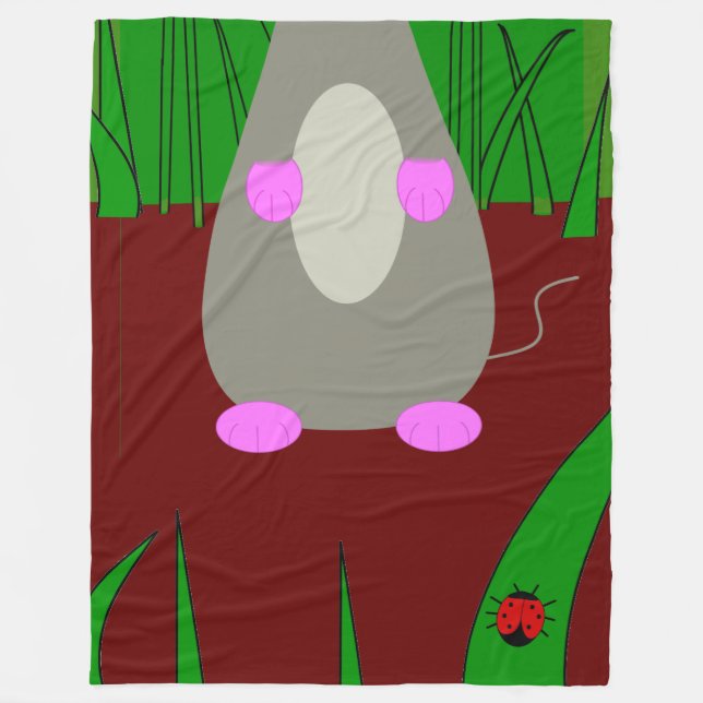 Couverture Polaire Souris (Devant)