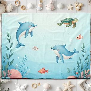 Couverture Polaire Sous les mignons enfants de la mer