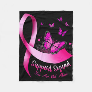 Couverture Polaire Soutien aux papillons de femme Escadron Cancer du 