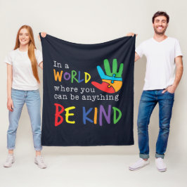 Couverture Polaire Soyez gentil Sensibilisation sur l'autisme Puzzle