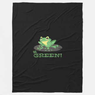 Couverture Polaire Soyez la grenouille verte | Grenouille à dessin | 