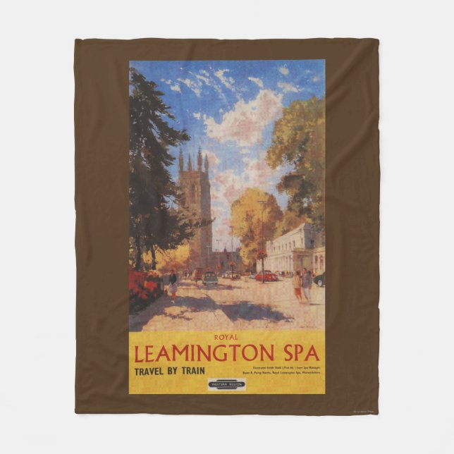 Couverture Polaire Spa royal, affiche britannique de chemins de fer (Devant)