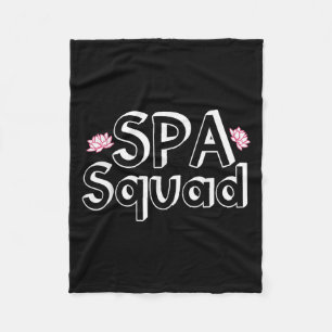 Couverture Polaire Spa Squad Personnel Spa Amusant Spa Fête d'anniver