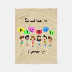 Couverture Polaire Spectaculaire orthophoniste mignon enfants