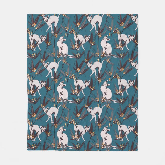 Couverture Polaire sphynx chat drôle enfants motif (Devant)