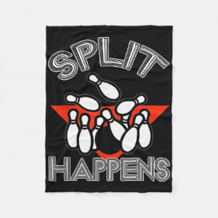 Couverture Polaire Split Happings Bowling Shirt Funny Spare Ball Team