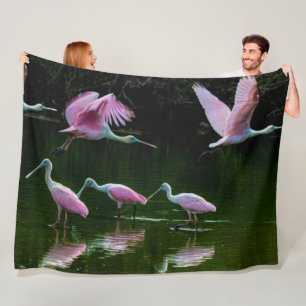 COUVERTURE POLAIRE SPOONBILL CRANE