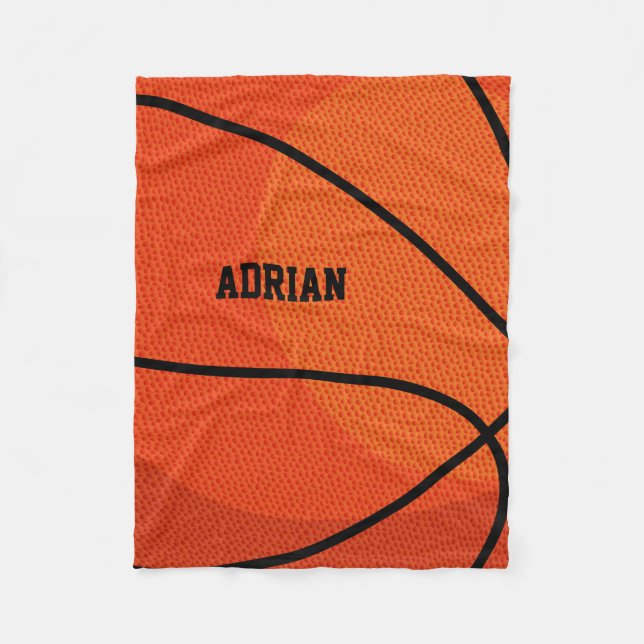 Couverture Polaire Sport de basket-ball personnalisé (Devant)