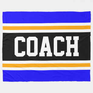 Couverture Polaire Sporty Wide Athletic Black COACH Racing Stripes